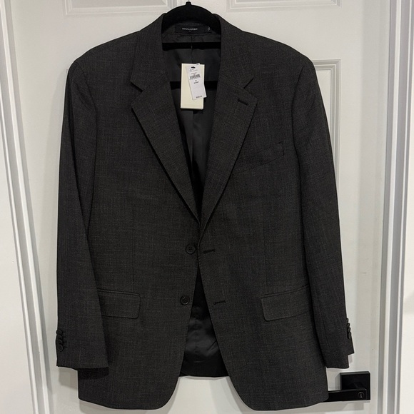 Banana Republic Charcoal Blazer Tailored Fit